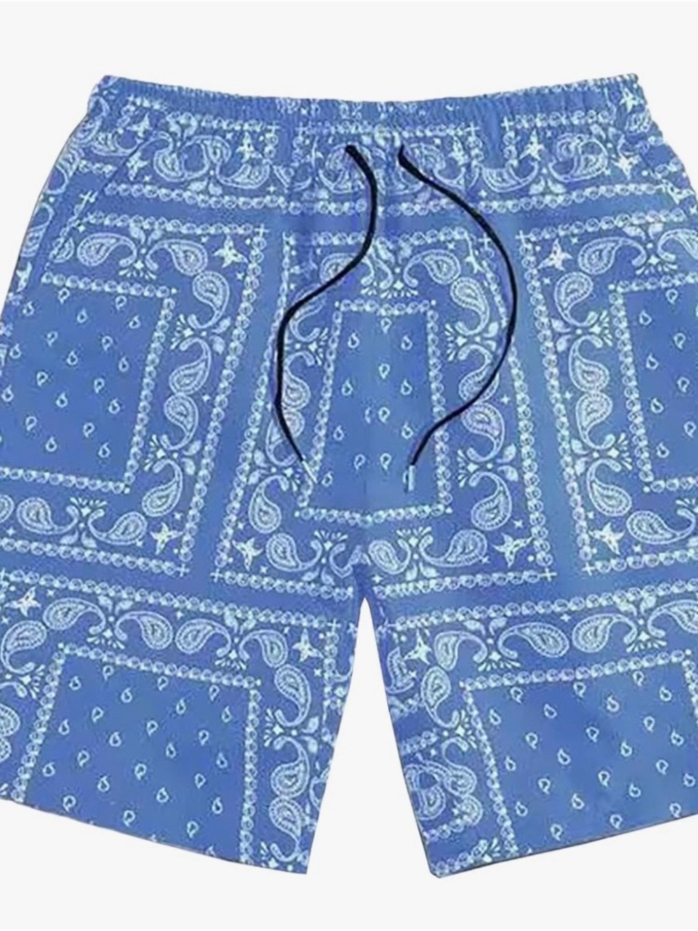 Blue Paisley Men’s Swim Trunks